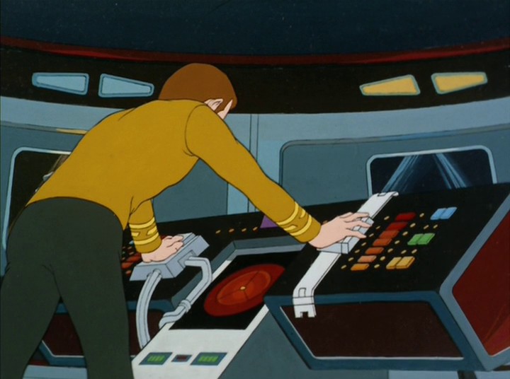 Kapitán pomocí triků a manuálního ovládání kormidla navede loď do kvasaru, namísto od něj, jak si nepřátelská entita přála.