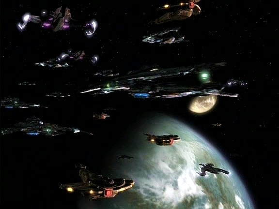 Na stanici došla další špatná zpráva: Breeni prolomili obranu soustavy Chin'toka. Do boje vyráží velká klingonsko-federační flotila.