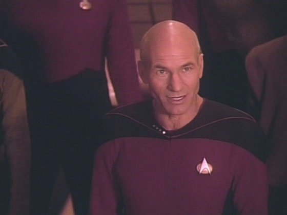 Kapitán se k nim obrací a žádá je, aby mu povolili zachránit Wesleyho. Bytosti nakonec lidskou etiku pochopí a umožní celé skupině včetně Wesleyho návrat na Enterprise.