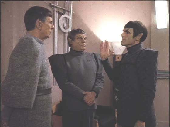 Prokonzul Neral tvrdí, že nastal čas na změny a on že je ochoten je podpořit. Po Spockově odchodu přichází k Neralovi Sela - hodlají Spockovy přítomnosti využít.