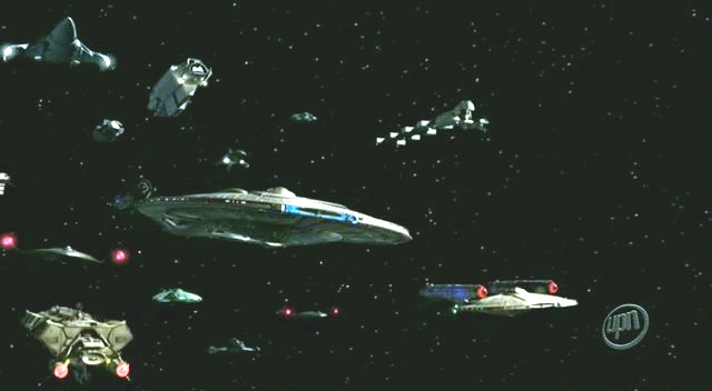 Několik konvojů všeho, co mohlo letět, se vydalo k Ceti Alpha V, kde se lidé usídlili. T'Pol předala kapitánskou funkci Tripovi, aby se mohla starat o kapitána.