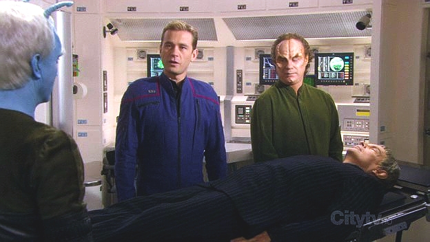 Když je nucen Sovala vrátit, vyjadřuje svůj respekt vůči němu, předává Tripovi souřadnice, kde budou Andoriani čekat na vulkanskou flotilu, a žádá ho, aby se Enterprise připojila.