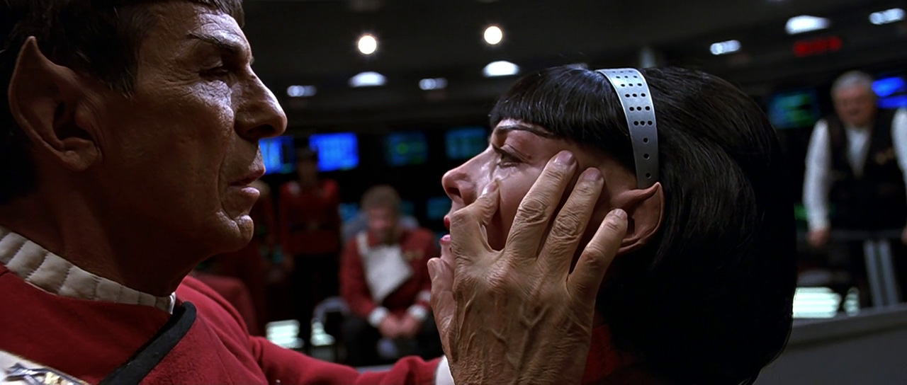 Spock a Valeris, členka spiknutí, při vynuceném splynutí mysli