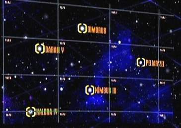 hvězdná mapa s Daranem V
