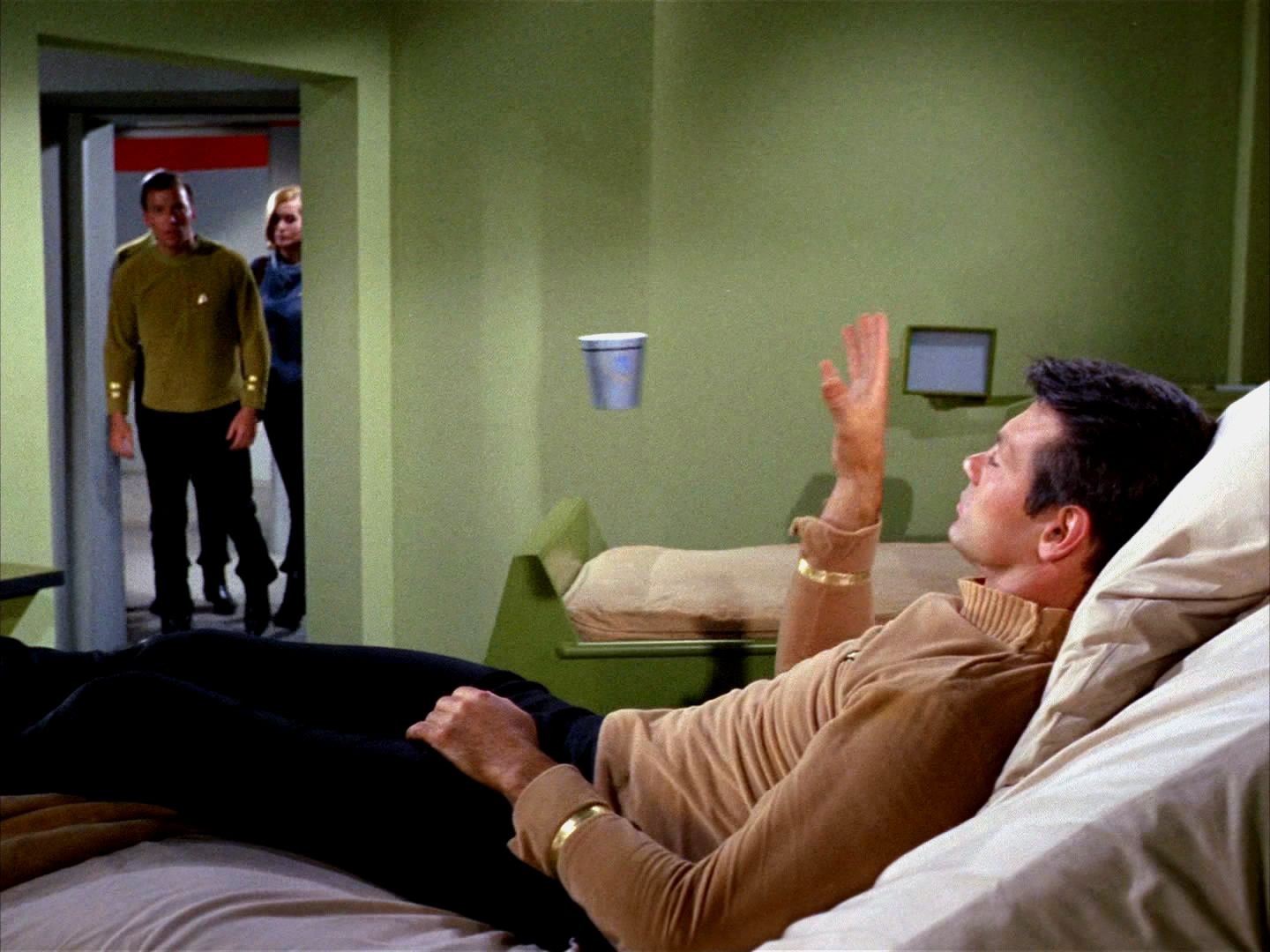 Když začal číst myšlenky a ovládat telekinezi a když se začal chovat přezíravě ke svým kolegům, poznal Spock jako první, že bude moc nebezpečný. Navrhl zabít ho, dokud je čas.
