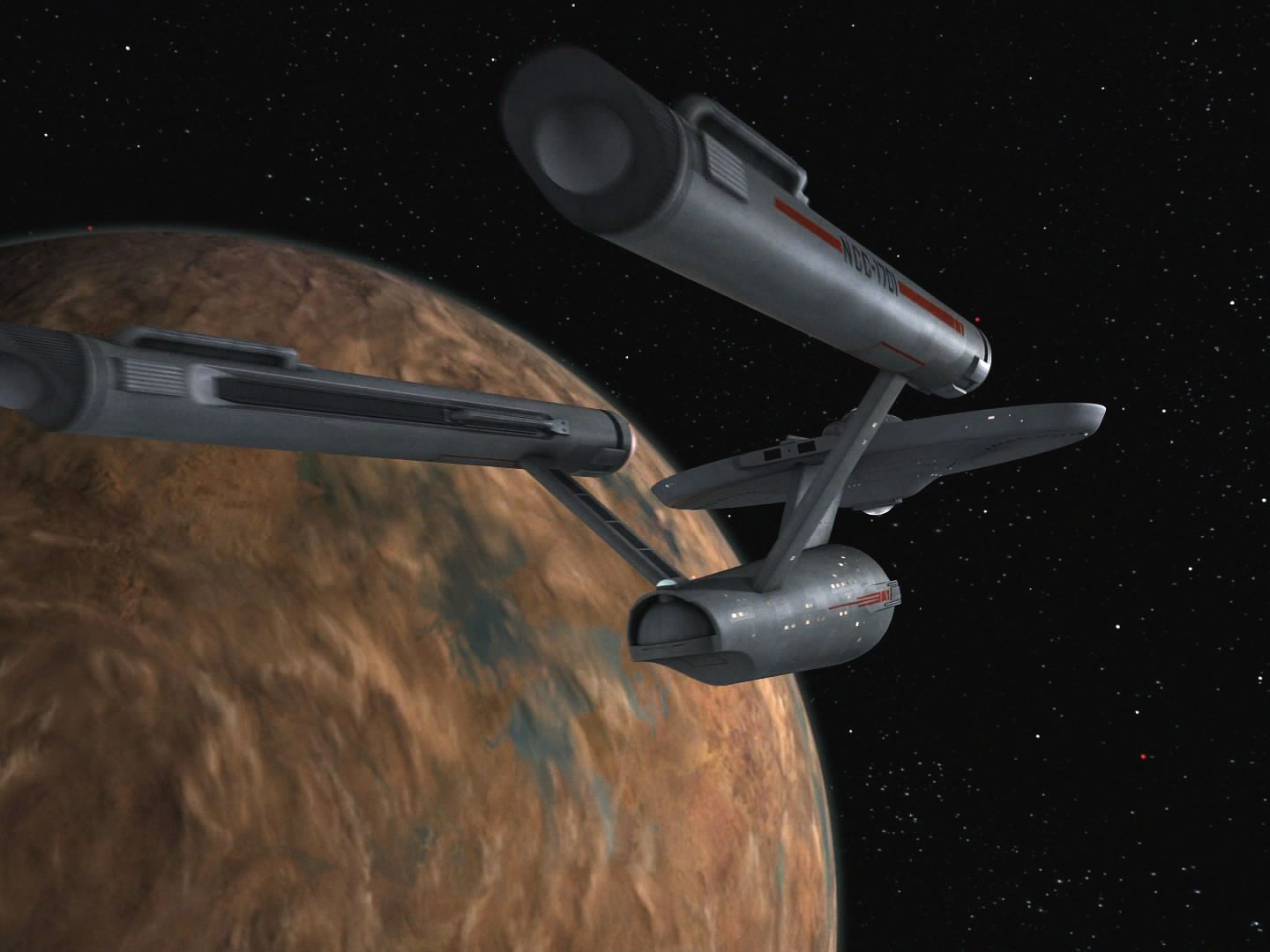 Enterprise v každém případě letí k blízké planetě Rigel XII, kde je k dispozici kvalitní lithium. Harry se s tím smířil, když slyšel, že tam pracují tři osamělí horníci.