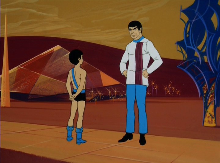 Spock se vrací do minulosti a vydává se za svého bratrance Seleka. Hodlá sám sebe zachránit. Potkává zde své mladší já a také své rodiče.