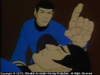 Spockův klon zachraňuje Spockovi život splynutím myslí