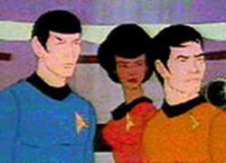 Spock, Uhura a Sulu