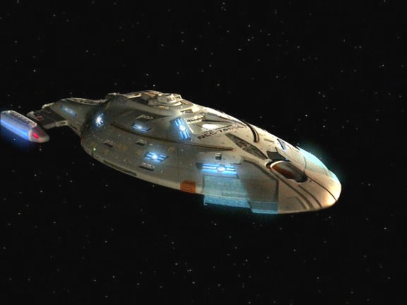 Při vyzbrojování Voyageru posádka plánuje svou budoucnost. Potom zapnou nové pancéřování a vlétají do mlhoviny. Pancéřování odolává a nové zbraně jsou účinné.