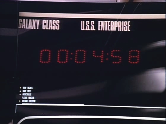 Bynarové mezitím dosáhli toho, že loď byla evakuována a nasměrována k jejich světu. Když Picard a Riker zjistí, že Enterprise byla unesena, aktivují autodestrukční sekvenci.