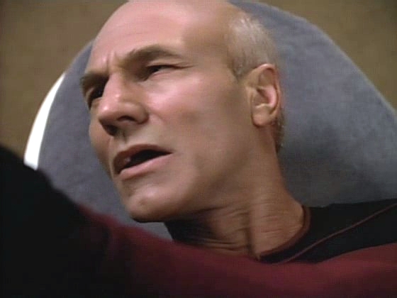 Druhý Picard i raketoplán jsou mimo tento čas. Geordi a Dat zjistí, že druhá Enterprise byla zničena. Druhý Picard je zcela mimo a prozatím marně se snaží porozumět.