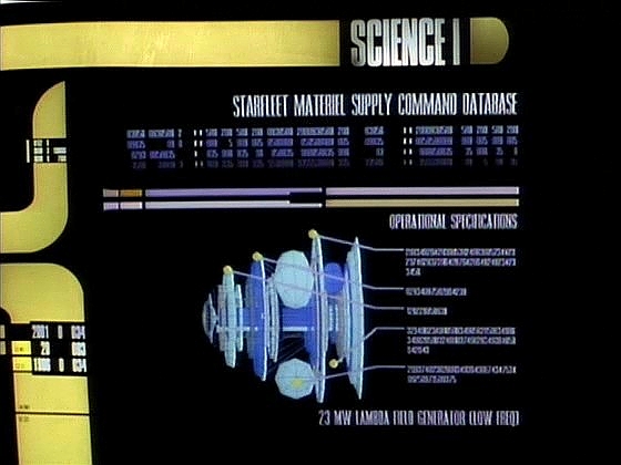 Geordi, Dat a Wesley zjistí, že generátor lambdového pole na povrchu planety, jehož záření konvertor přeměňuje na Kriegerovy vlny, periodicky vysílá pulz radiace.