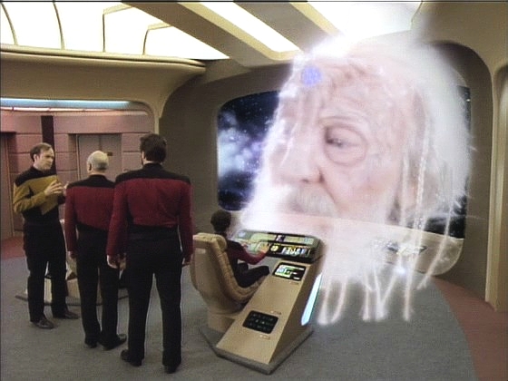 Ukazuje se, že Barclayho přeprogramovali Cytheřané, kteří takto neobvykle zkoumají galaxii. Reg je zase normální a Enterprise se po několika dnech v pořádku vrátí.