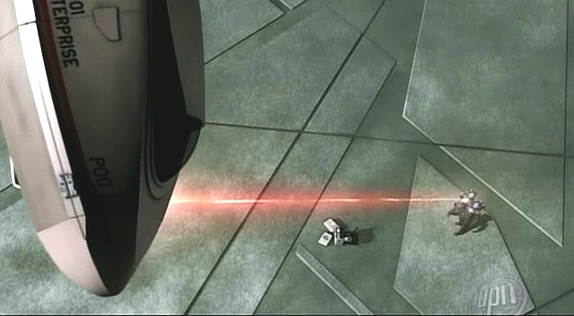 Archer s Tripem tedy letí ke sféře v raketoplánu izolovaném trelliem-D. Když přistanou na sféře, zapne Trip omylem trysky a raketoplán jim uniká. Naštěstí se jim ho podaří sestřelit.