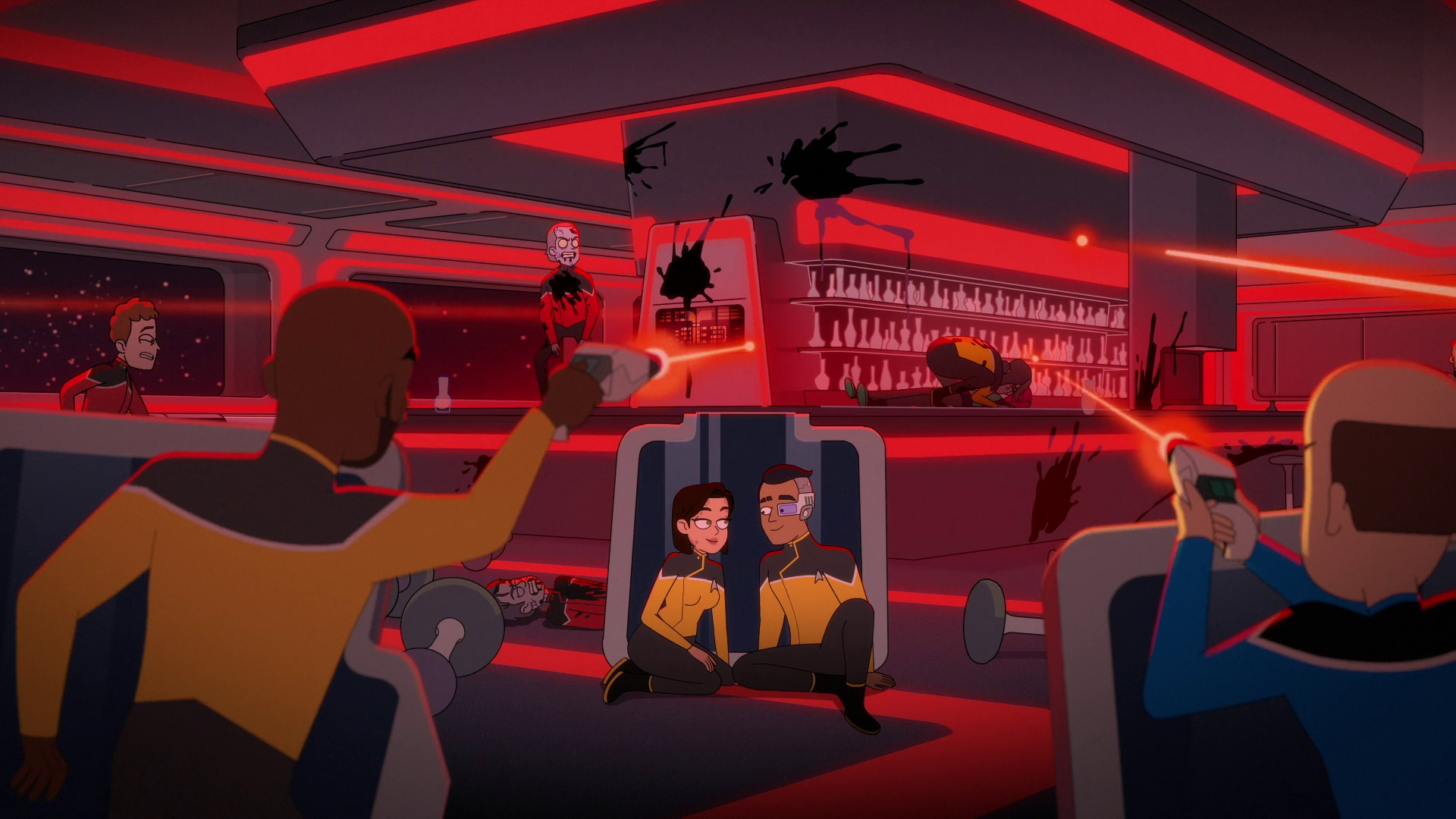 Zatímco má praporčík Ruherford rande v baru, u prvního důstojníka propukne nákaza a začne infikovat posádku.