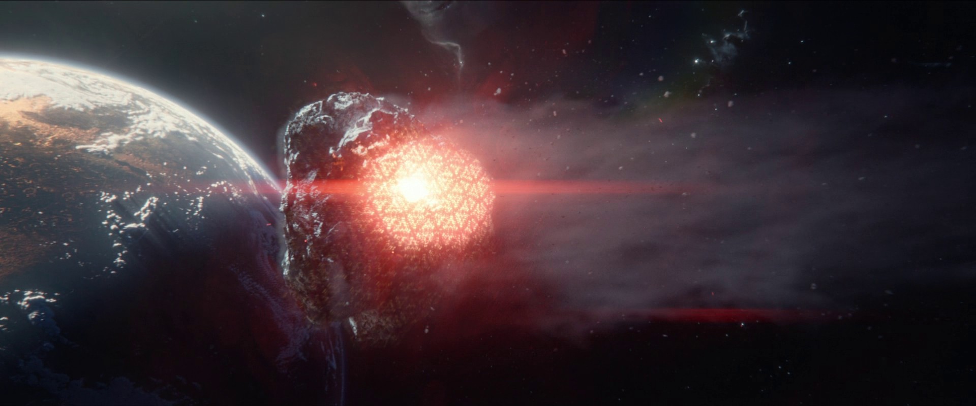 Při pokusu kometu odklonit se ukáže, že je v ní mimozemská struktura a má štíty na obranu proti zásahům.