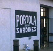 Reklama na sardinky Portola