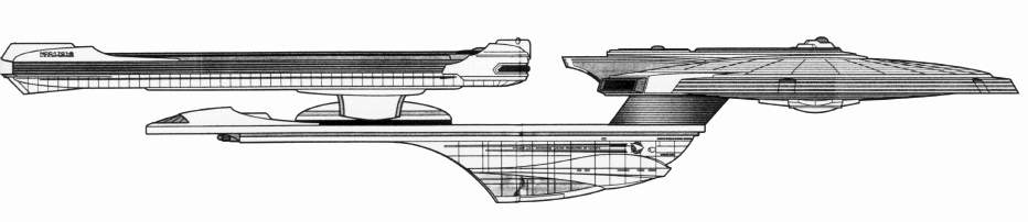 Třída Excelsior (refit) - boční pohled