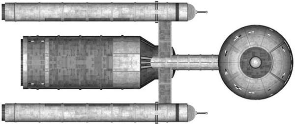 Třída Daedalus - pohled shora